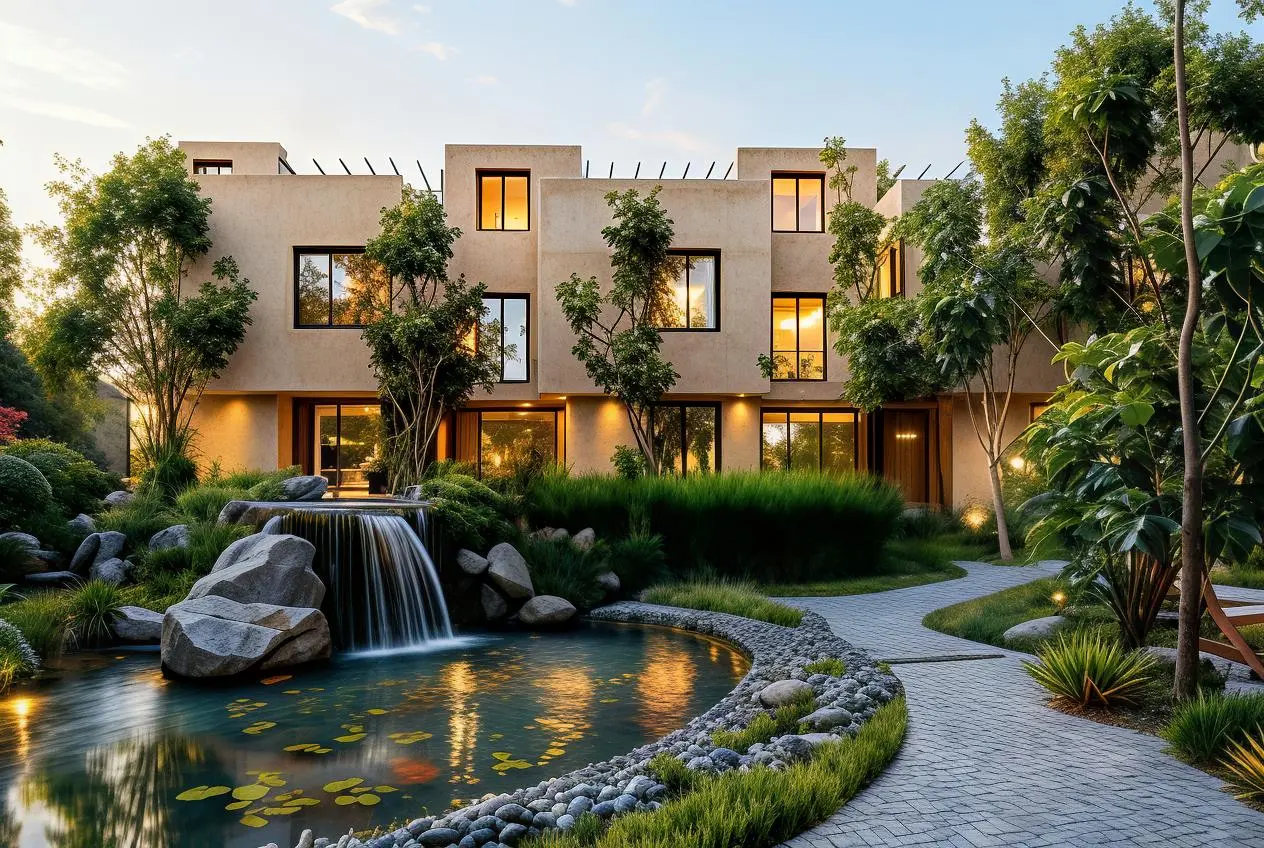 Render exterior de Casa Valle, prototipo de 166 m².